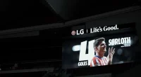 sørloth scorer 4 storskjerm